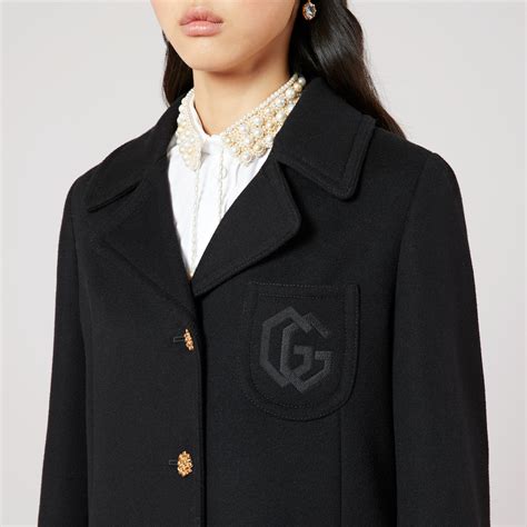 cappotti ragazza gucci|Gucci Cappotto in lana con ricamo Doppia G.